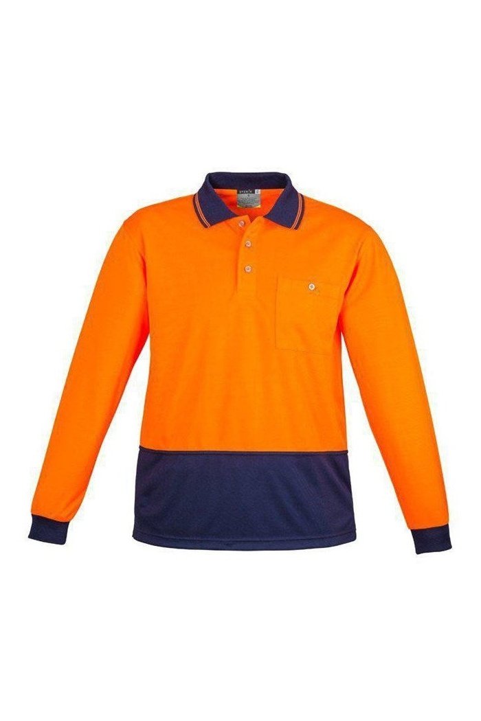  Syzmik Unisex Hi Vis Basic Spliced Polo - Long Sleeve - ZH232 | Syzmik | Fashion Biz Online