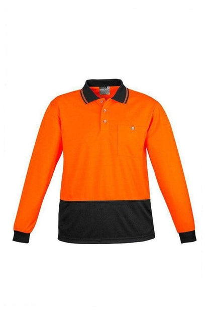  Syzmik Unisex Hi Vis Basic Spliced Polo - Long Sleeve - ZH232 | Syzmik | Fashion Biz Online