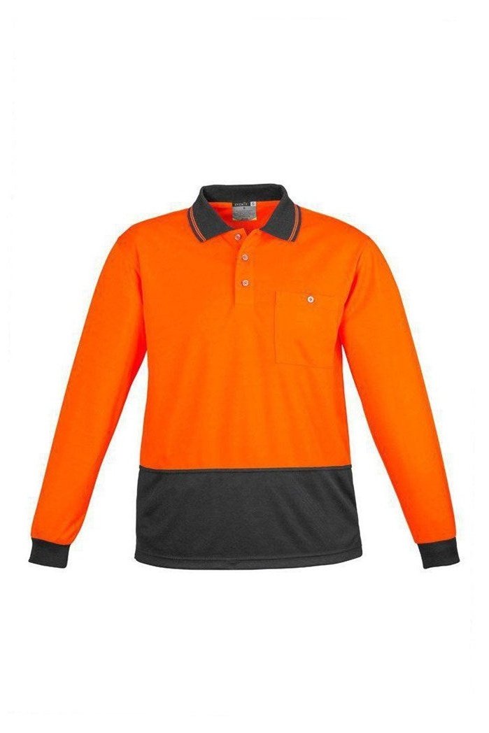  Syzmik Unisex Hi Vis Basic Spliced Polo - Long Sleeve - ZH232 | Syzmik | Fashion Biz Online