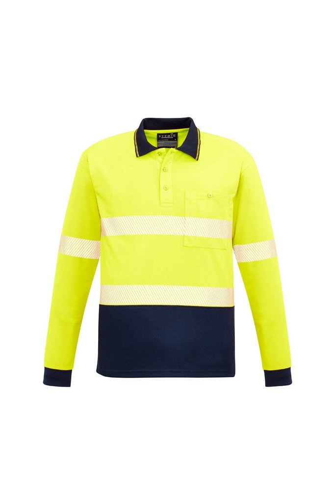  Syzmik Unisex Hi Vis Segmented L/S Polo - Hoop Taped - ZH530 | Syzmik | Fashion Biz Online