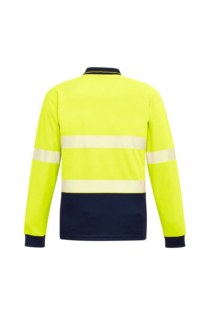  Syzmik Unisex Hi Vis Segmented L/S Polo - Hoop Taped - ZH530 | Syzmik | Fashion Biz Online