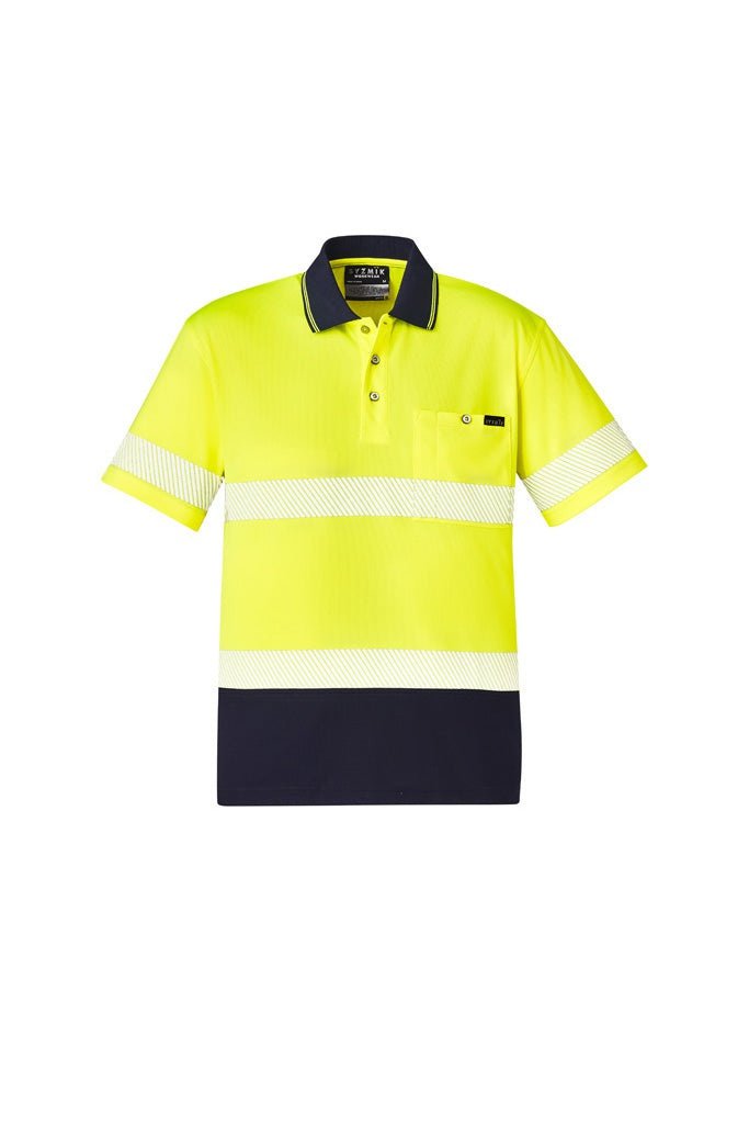  Syzmik Unisex Hi Vis Segmented S/S Polo - Hoop Taped - ZH535 | Syzmik | Fashion Biz Online