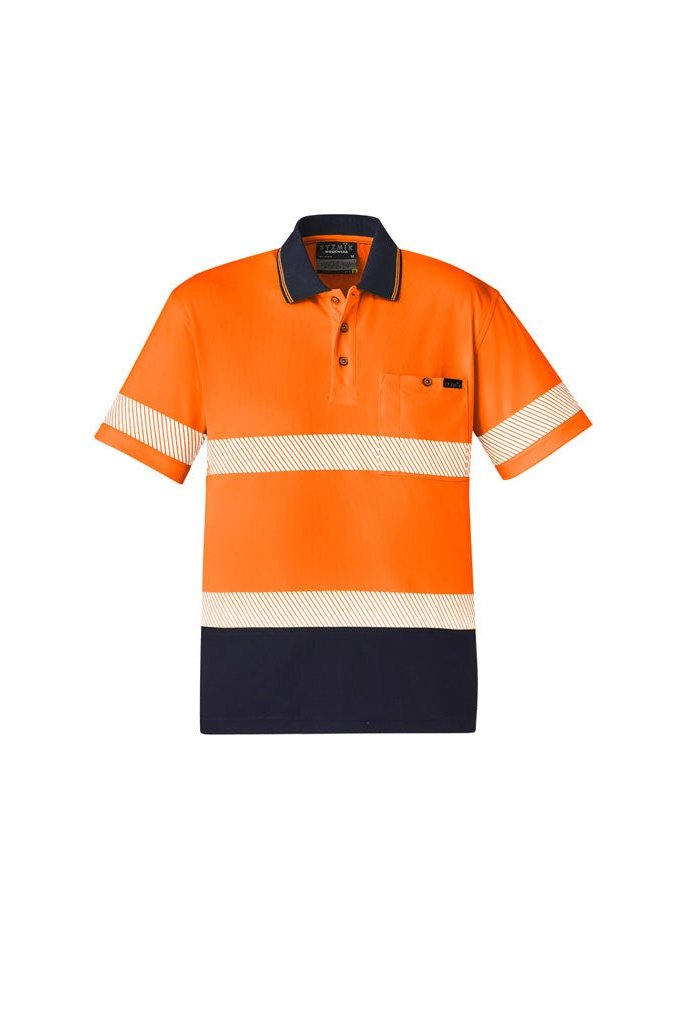  Syzmik Unisex Hi Vis Segmented S/S Polo - Hoop Taped - ZH535 | Syzmik | Fashion Biz Online