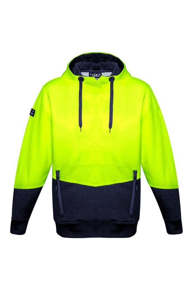  Syzmik Unisex Hi Vis Textured Jacquard Hoodie ZT477 | Syzmik | Fashion Biz Online