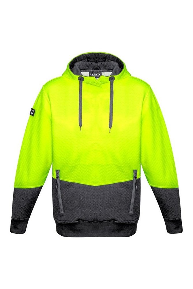  Syzmik Unisex Hi Vis Textured Jacquard Hoodie ZT477 | Syzmik | Fashion Biz Online