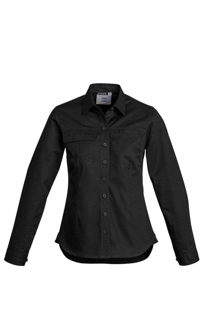  Syzmik Womens Lightweight Tradie Long Sleeve Shirt ZWL121 | Syzmik | Fashion Biz Online