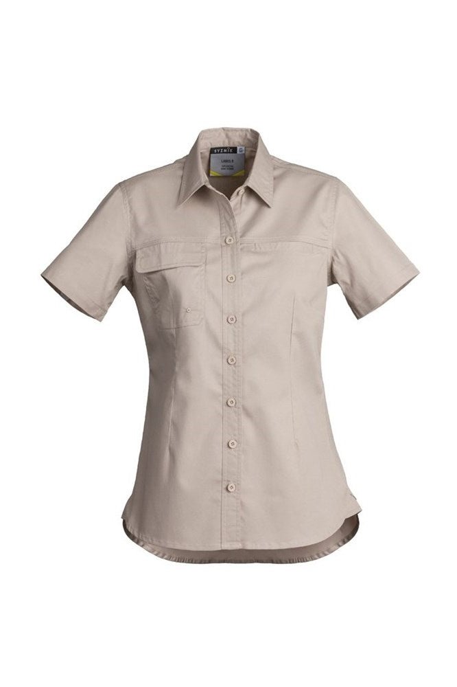  Syzmik Womens Lightweight Tradie Short Sleeve Shirt ZWL120 | Syzmik | Fashion Biz Online