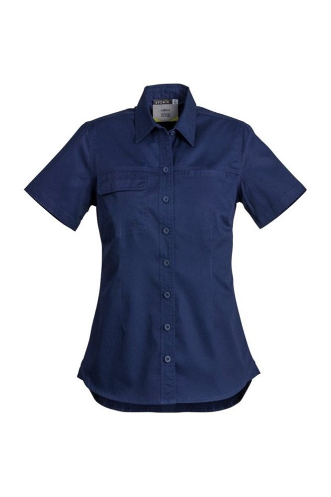  Syzmik Womens Lightweight Tradie Short Sleeve Shirt ZWL120 | Syzmik | Fashion Biz Online