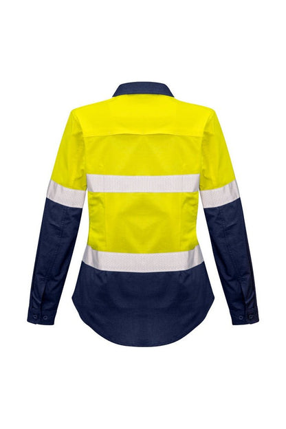  Syzmik Womens Rugged Cooling Taped Hi Vis Spliced Shirt ZW720 | Syzmik | Fashion Biz Online